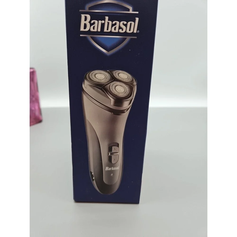 Barbasol‎ Rechargeable Rotary Shaver w/ Stainless Steel Blades New In Box